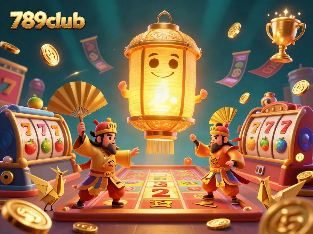 Experience thrilling gameplay with 789club's vivid casino illustration featuring vibrant characters and game elements.