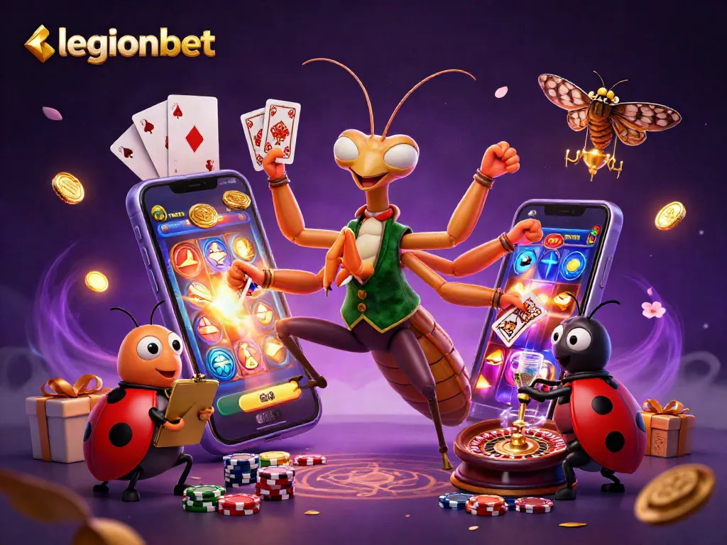 Engage with legionbet at this vibrant 3D casino scene featuring card games, dynamics of gambling, and colorful visuals.