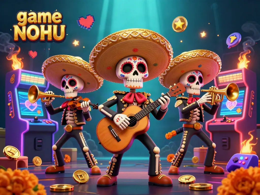 Experience game NOHU with thrilling slots and vibrant casino scenes, featuring colorful characters and dynamic gameplay elements.