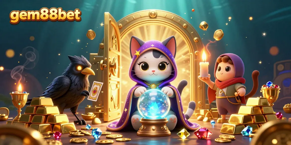Experience thrilling gaming with gem88bet's vibrant atmosphere filled with treasures and mystical elements.