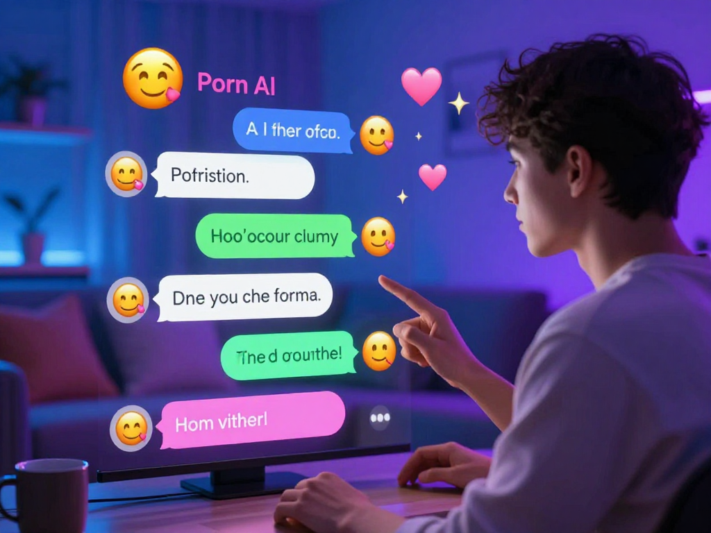 Engaging porn AI chat interaction showcasing user communication with lifelike AI companion.