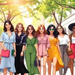 Experience vibrant Women Fashion trends with confident women showcasing diverse styles in an urban setting.