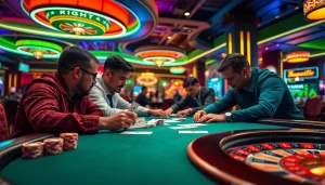 Experience thrilling poker action at the casino with players in focus, highlighting https://bancaonline88.com/ strategies for winning hands.