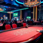 Intense blackjack action at a lively casino gaming floor featuring nhà cái 78win promotions.