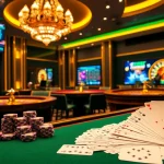 Experience the excitement of gambling with 733bet Download on a luxurious casino table.