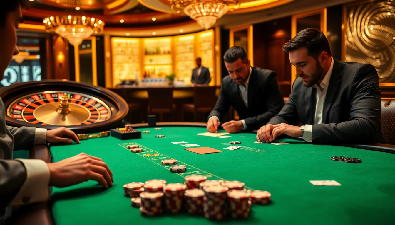 Experience the thrill of poker with FIVE88’s luxurious casino environment full of excitement.