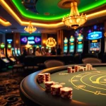 Engaging kkwin online gaming action at a vibrant casino table with poker chips.
