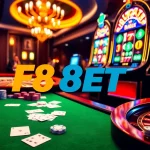 Experience the thrill of F8 BET with vibrant casino elements and exciting games.