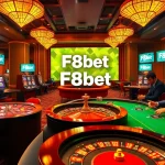 Engaging in a thrilling casino experience at F8bet with poker chips and roulette.