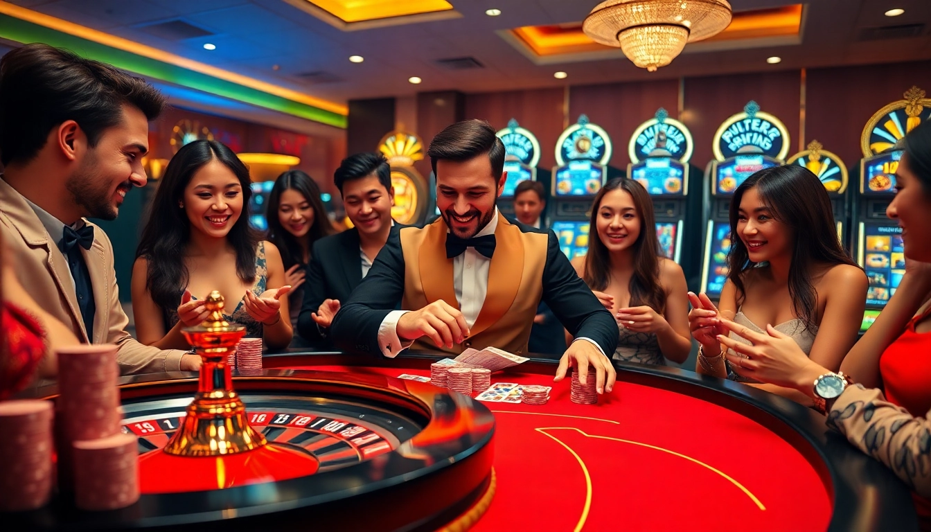 Experience thrilling games at DR88 online casino with vibrant tables and poker chips.