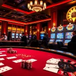 Players enjoying thrilling games at 22VIP, featuring poker, roulette, and luxury casino atmosphere.