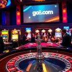 Witness thrilling gameplay at go8.com with vibrant casino action and luxury gaming tables.