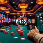 Experience the thrill of winning with PH22's vibrant poker scene and engaging casino atmosphere.