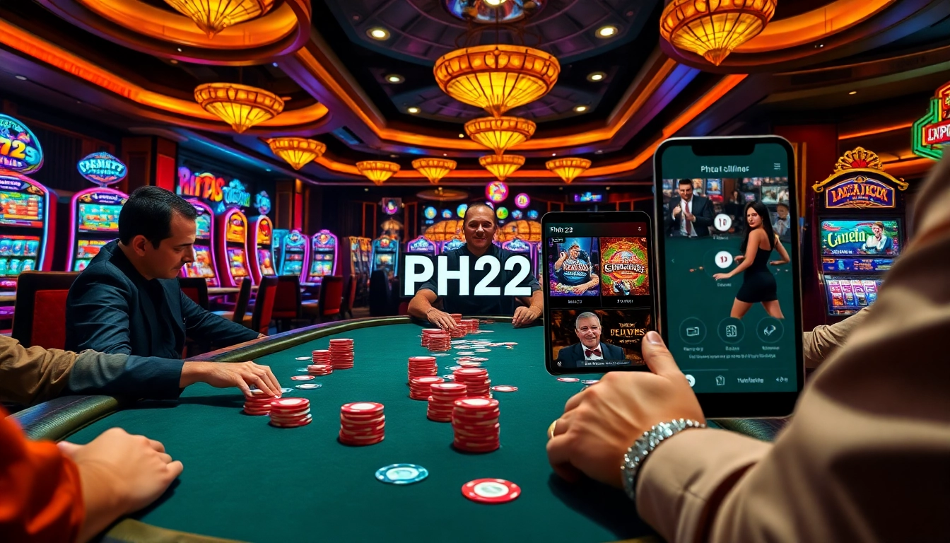 Experience the thrill of winning with PH22's vibrant poker scene and engaging casino atmosphere.