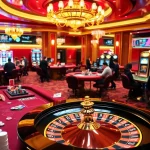 Experience the excitement at Nhà cái OK365 with vibrant casino tables and engaging games.
