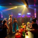 Experience the vibrant nightlife of Club sxm at Club Noir with stunning performers and energetic cocktails.