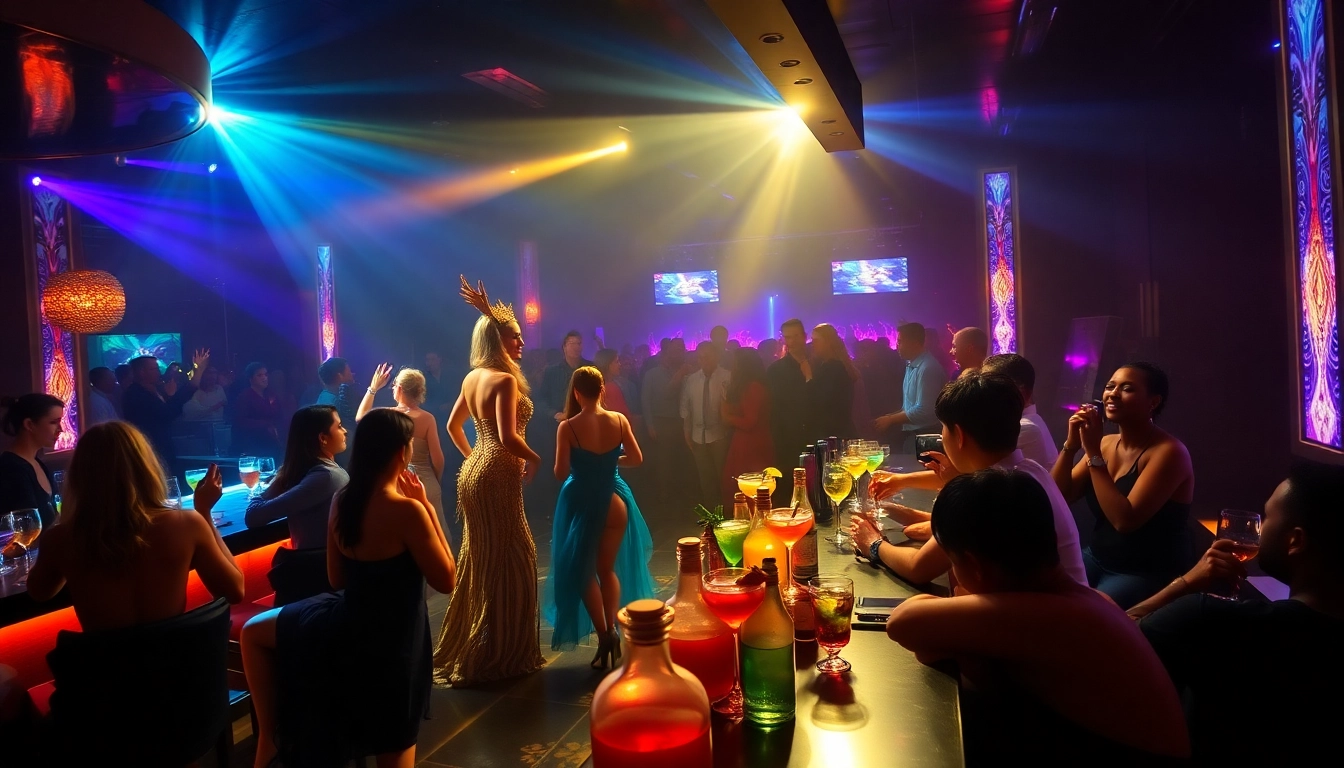 Experience the vibrant nightlife of Club sxm at Club Noir with stunning performers and energetic cocktails.