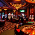 Players enjoying thrilling games at net88 casino, highlighting excitement and luxury.