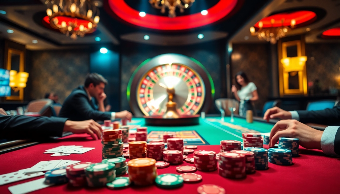 Experience thrilling gameplay at GG 88 casino with vibrant tables and strategic gambling vibes.