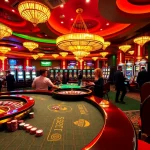 Experience the excitement of THABET casino with dynamic gameplay, poker chips, and roulette wheels.