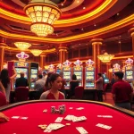 Experience the excitement of Slot Gacor Hari ini with vibrant casino machines and players enjoying their wins.