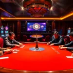 Experience s8 đăng nhập at a vibrant casino table with focused players in a luxurious setting.