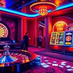 Experience luxury at nhà cái 9WIN with vibrant casino games, poker chips, and dynamic roulette.