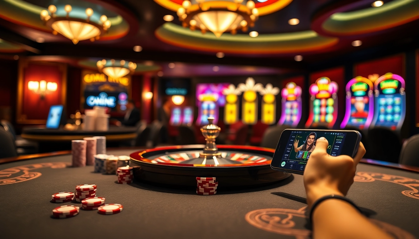 Experience the thrill of betting at S8 with vibrant casino visuals of roulette, poker chips, and online gaming.