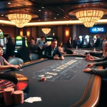 Engage with thrilling games at ok365's exciting casino scene featuring poker and slot machines.