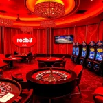 Engaging players at the red88 club, showcasing thrilling casino action with vibrant elements.