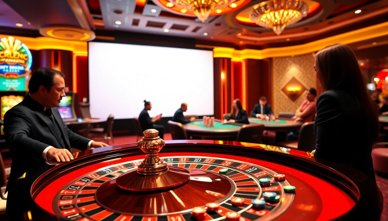 Experience the thrill of a casino with 789win13 showcasing vibrant gaming tables and excitement.