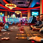 Players enjoying the THABET online casino experience with engaging graphics and vivid gambling elements.