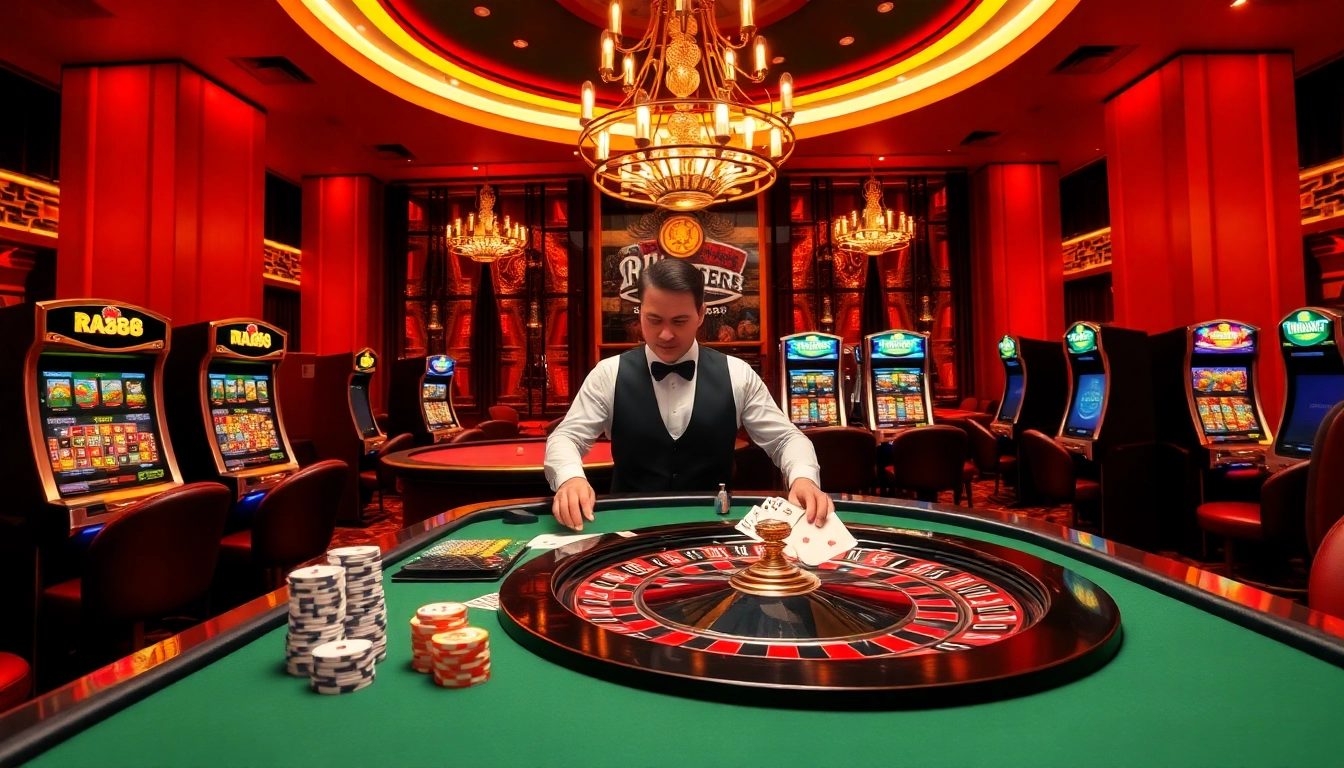 Experience the thrill of gambling at RR88 with vibrant casino games and professional dealers.