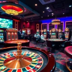 Experience the thrill of ingat bola88 with a vibrant casino scene showcasing games and excitement.