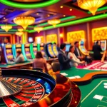 Engaging players enjoying a luxurious experience at uk88.com with vibrant slot machines and roulette.