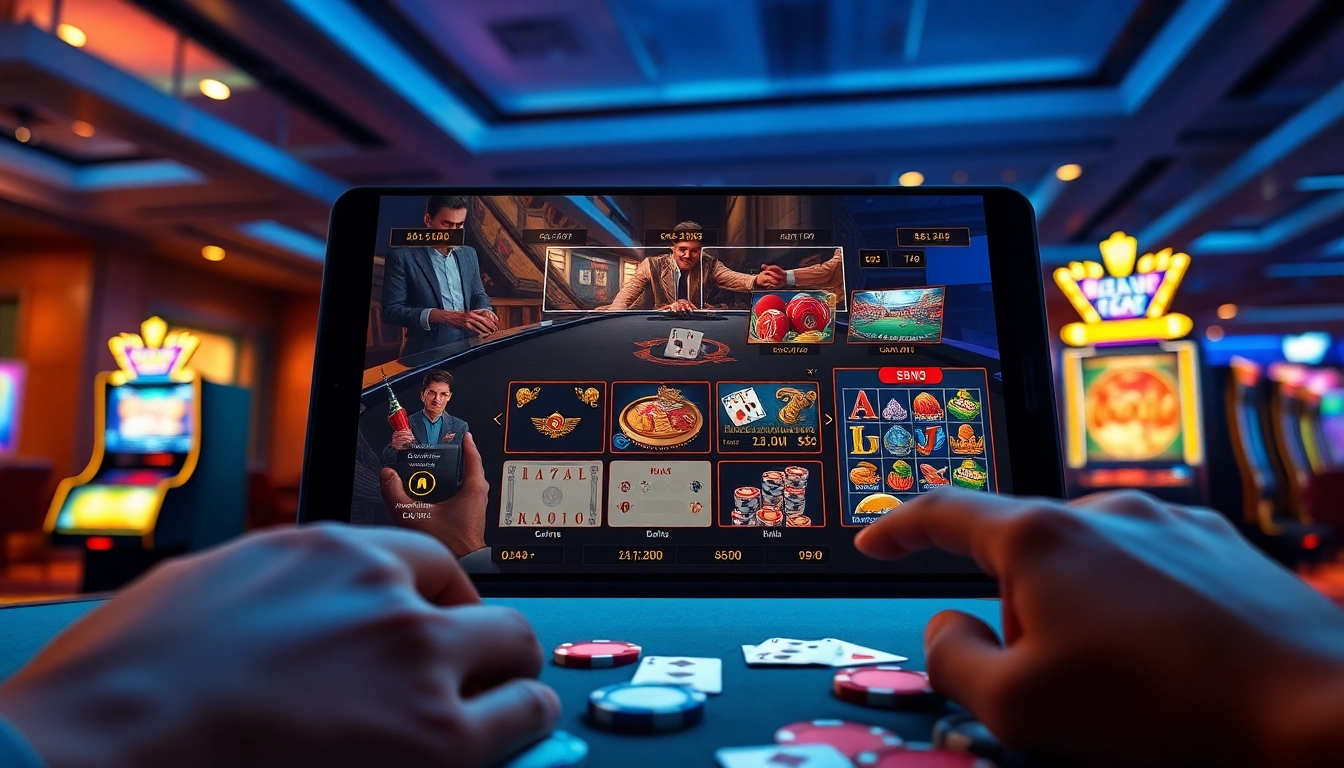 Experience the thrilling online gaming at https://mm88.agency/ with an engaging interface showcasing popular casino games.