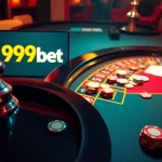Engaging roulette game at 999bet showcasing vibrant chips and online interface.
