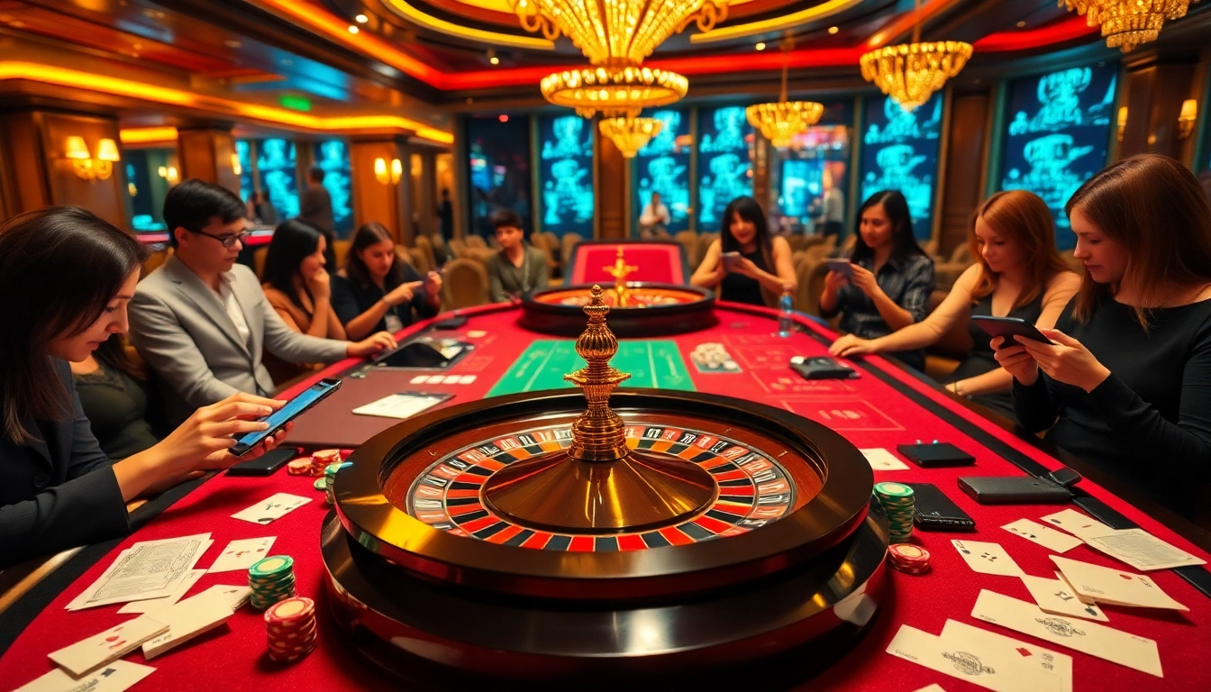 Experience kèo nhà cái action with vibrant casino games featuring roulette and poker.