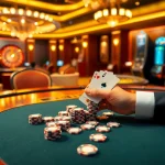 Experience the thrill of winning at gem88 with a luxurious poker table and casino ambiance.