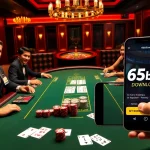 Experience the thrill of casino gaming with 667bet Download on a luxurious poker table featuring exciting card action.
