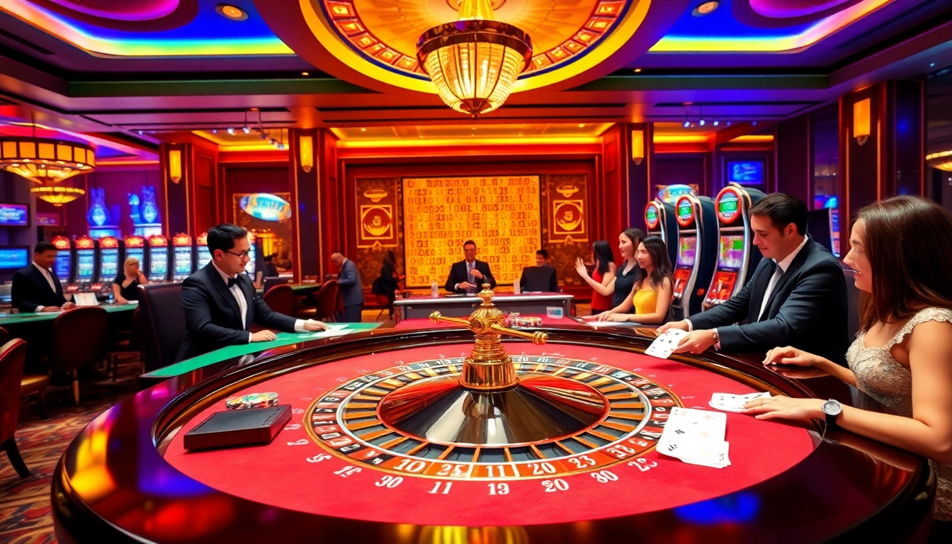 Experience the excitement of gambling at https://ev882.sa.com/, where luxurious casino tables and vibrant players come together.