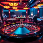 Players enjoying an exciting GG88 online gambling experience at a vibrant casino scene.