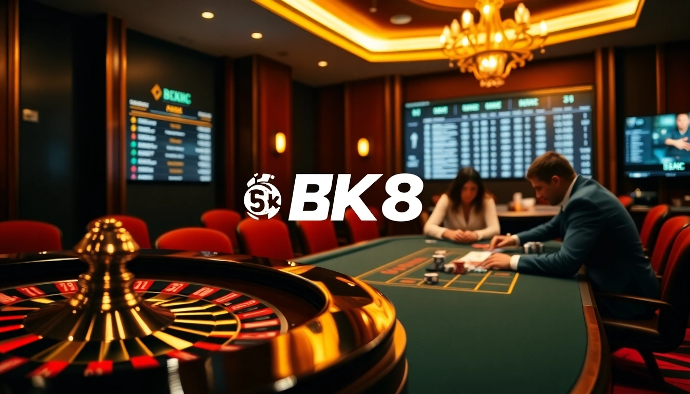 Experience thrilling online gaming at https://bk8x.club/ with vibrant poker chips and a dynamic gambling atmosphere.