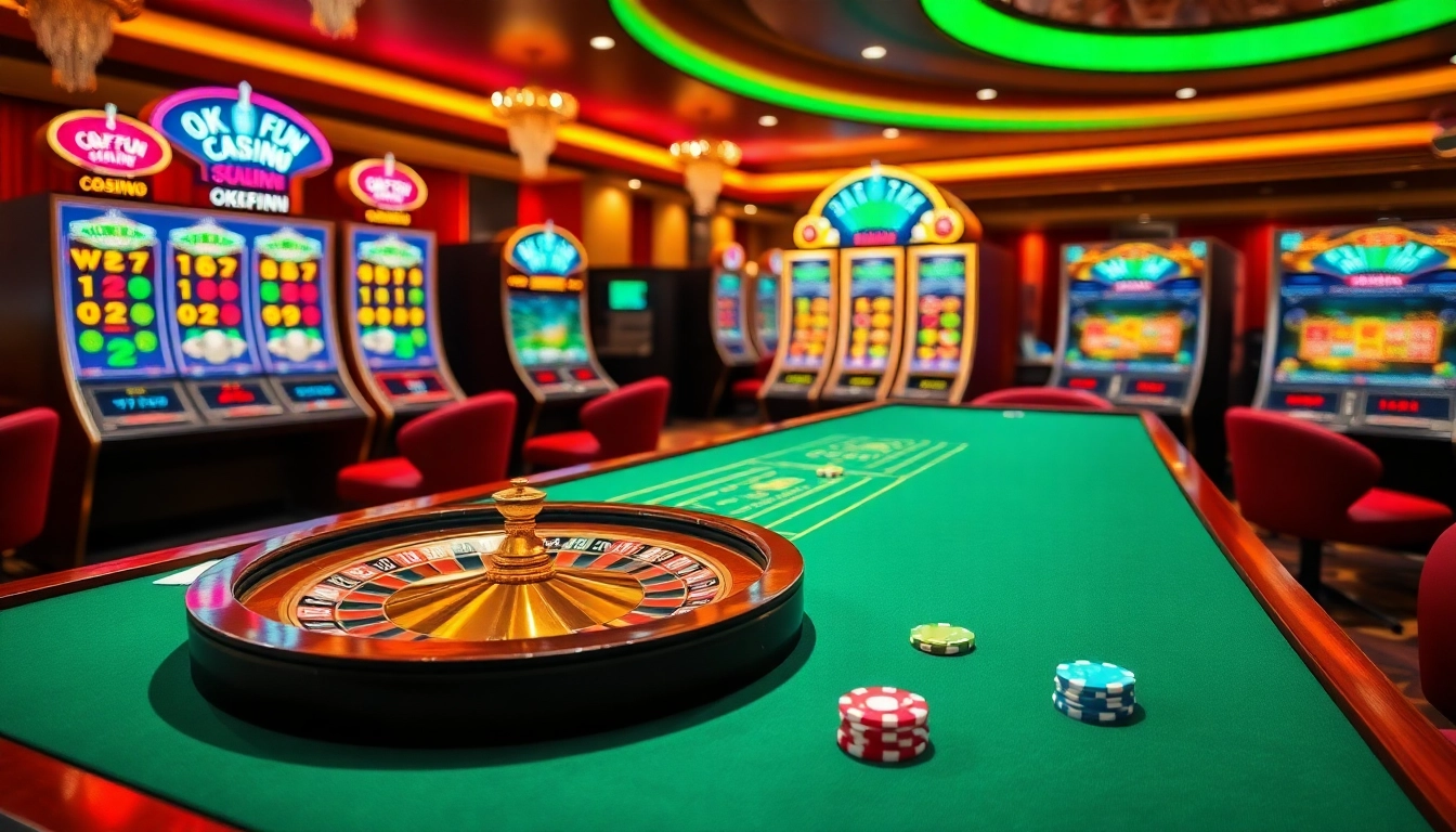 Experience the thrill of winning at OKFUN with engaging casino games and vibrant visuals.