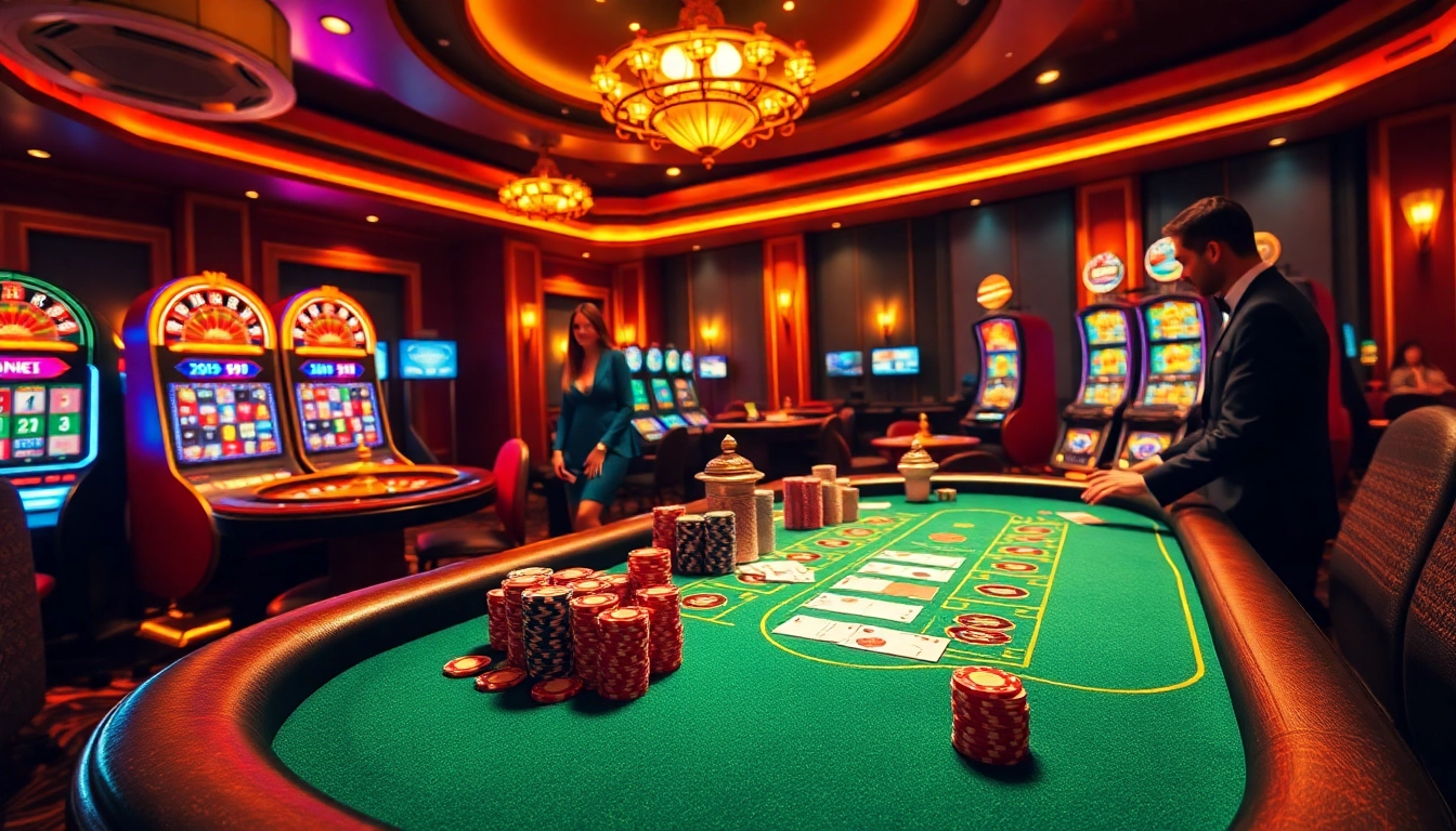 Experience the thrill of online gambling at https://lu88.us.org/ with a vibrant casino scene featuring poker, roulette, and slot machines.