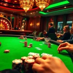 High-stakes action at https://www.eejl88888.com/ featuring an exciting casino scene with poker chips and roulette.