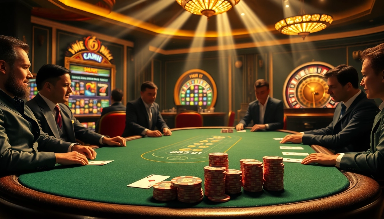 Gambling scene with poker table, chips, and 88vv logo, showcasing luxury and excitement.