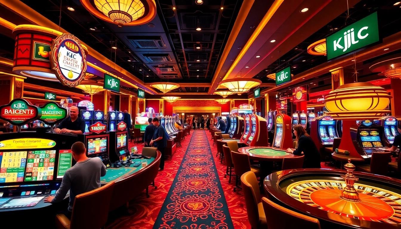 KJC brings excitement to the casino floor with vibrant games and engaging players.