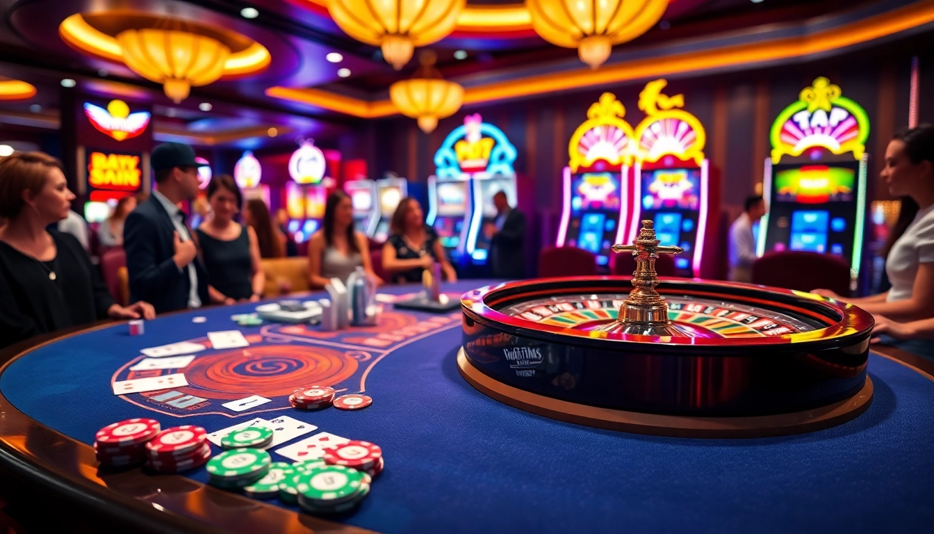 Engage in thrilling games at https://okfun.social/ with vibrant casino tables and dynamic slot machines.
