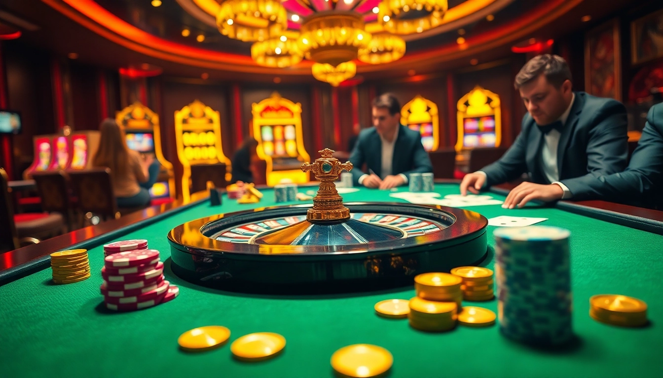 Experience the thrill of PS99 with luxurious roulette and poker gaming visuals.